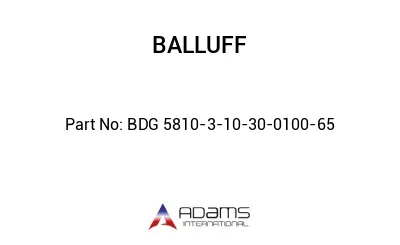 BDG 5810-3-10-30-0100-65									