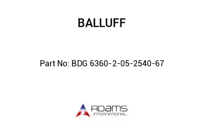 BDG 6360-2-05-2540-67									