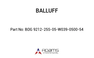 BDG 9212-25S-05-W039-0500-54									