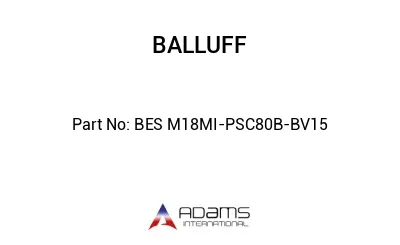 BES M18MI-PSC80B-BV15									