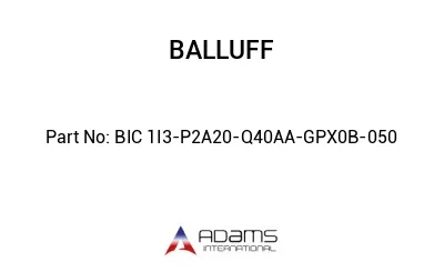 BIC 1I3-P2A20-Q40AA-GPX0B-050									